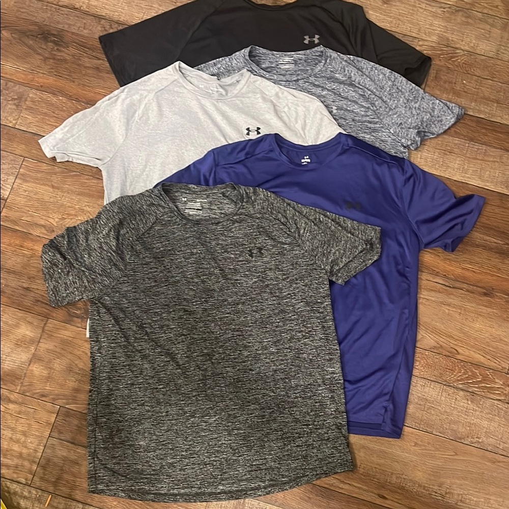 Under Armour Men's Dri-Fit Performance T-Shirt - Black, Gray, Blue